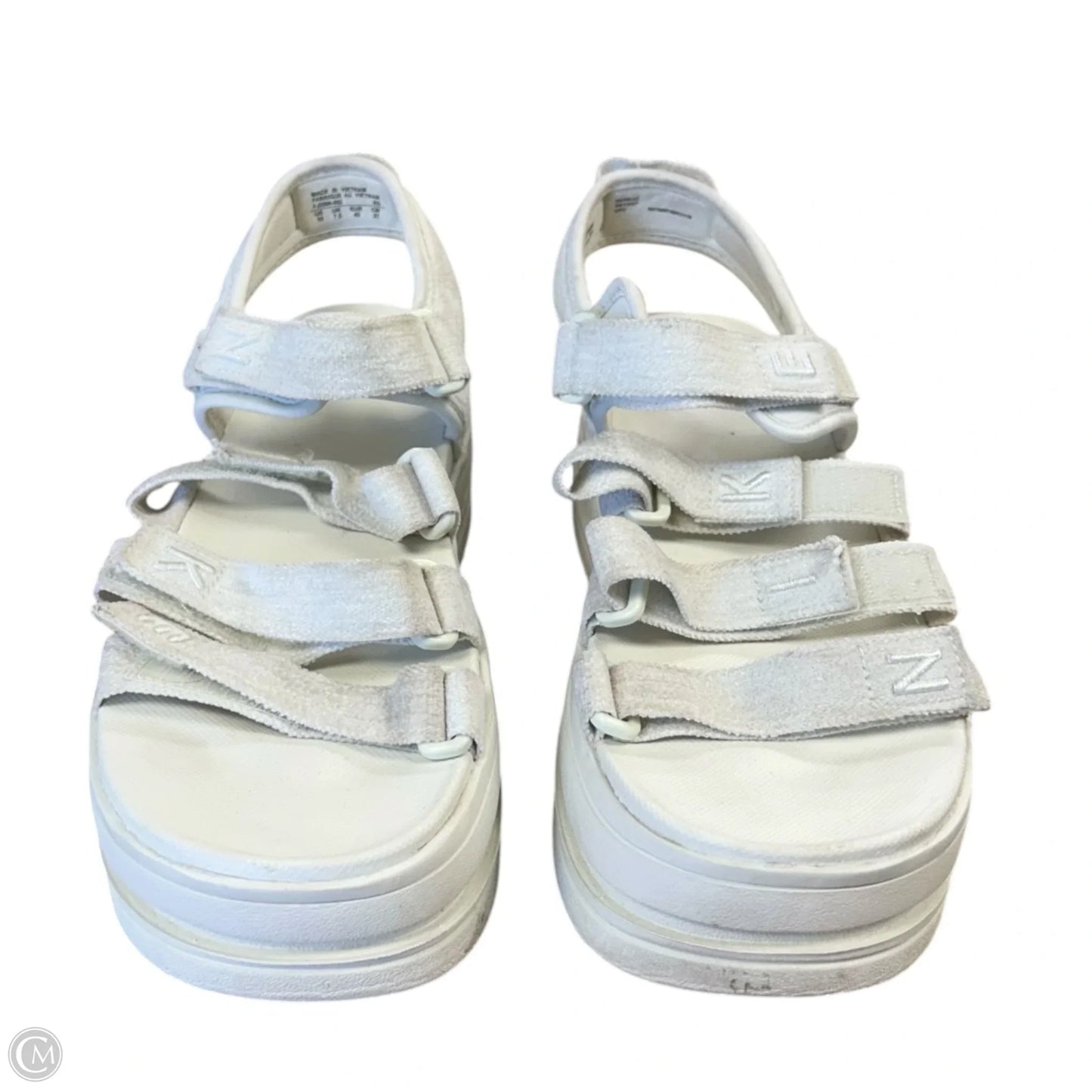 Sandals Heels Platform By Nike In Cream, Size: 10