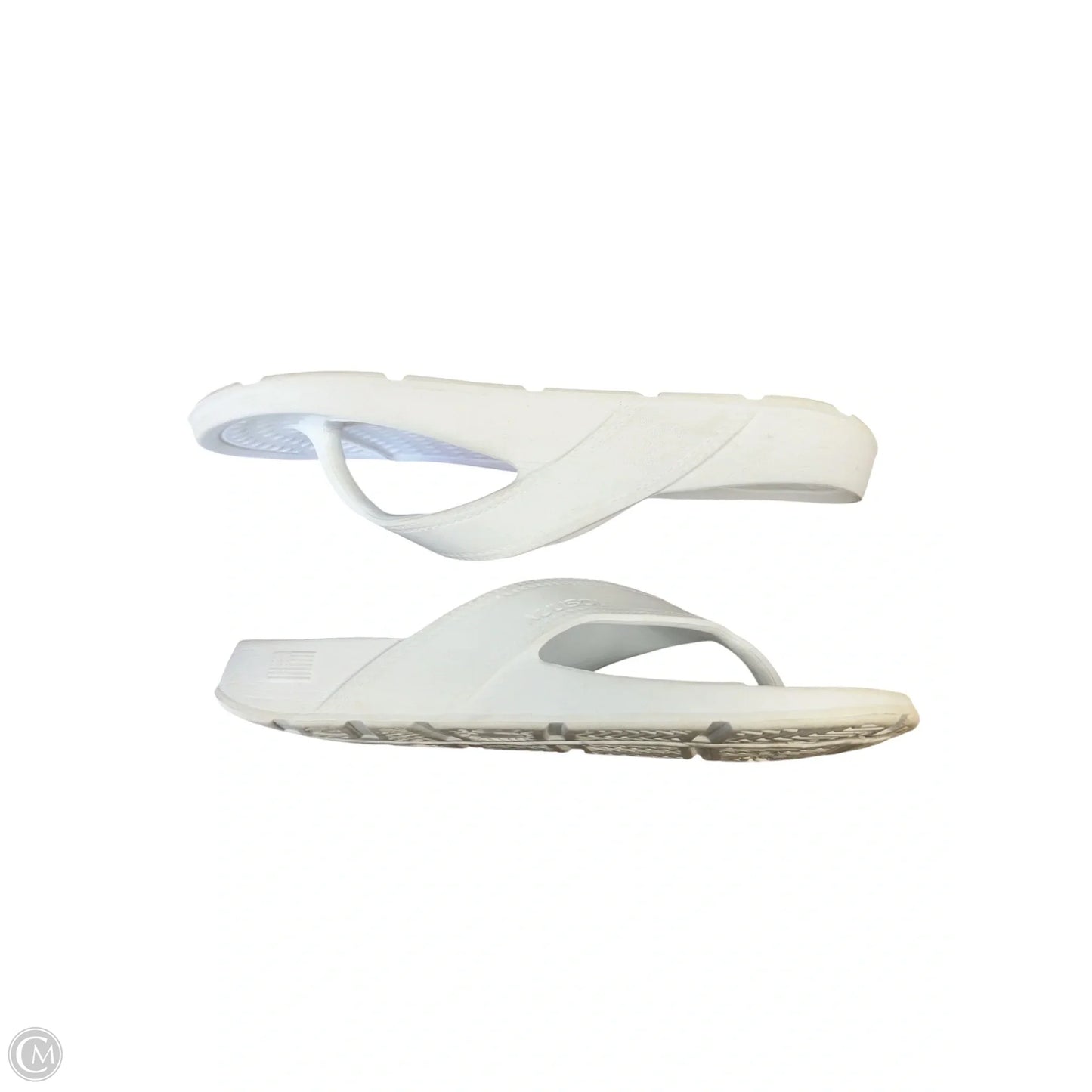 Sandals Flip Flops By Clothes Mentor In White, Size: 8
