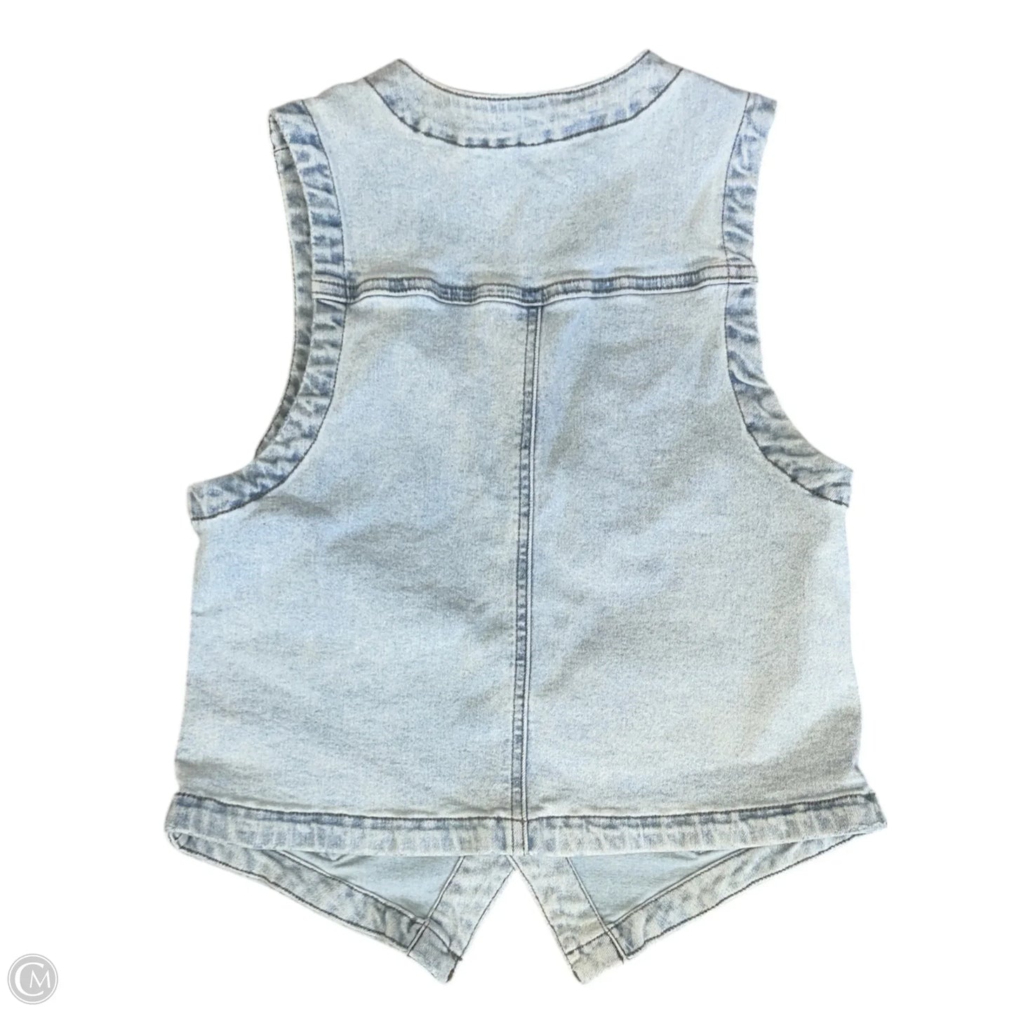 Vest Other By Clothes Mentor In Blue Denim, Size: S