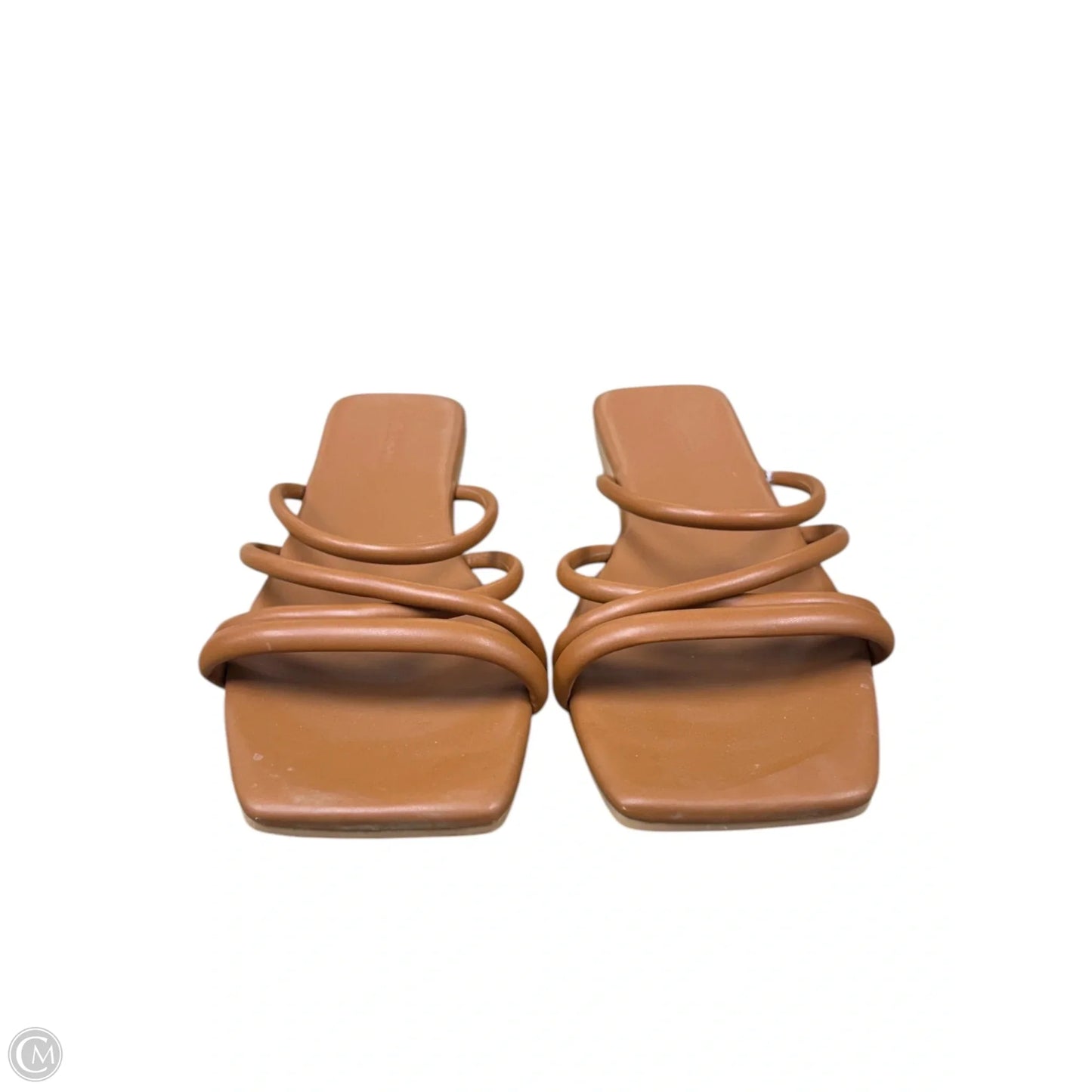 Sandals Flats By Clothes Mentor In Brown, Size: 10.5