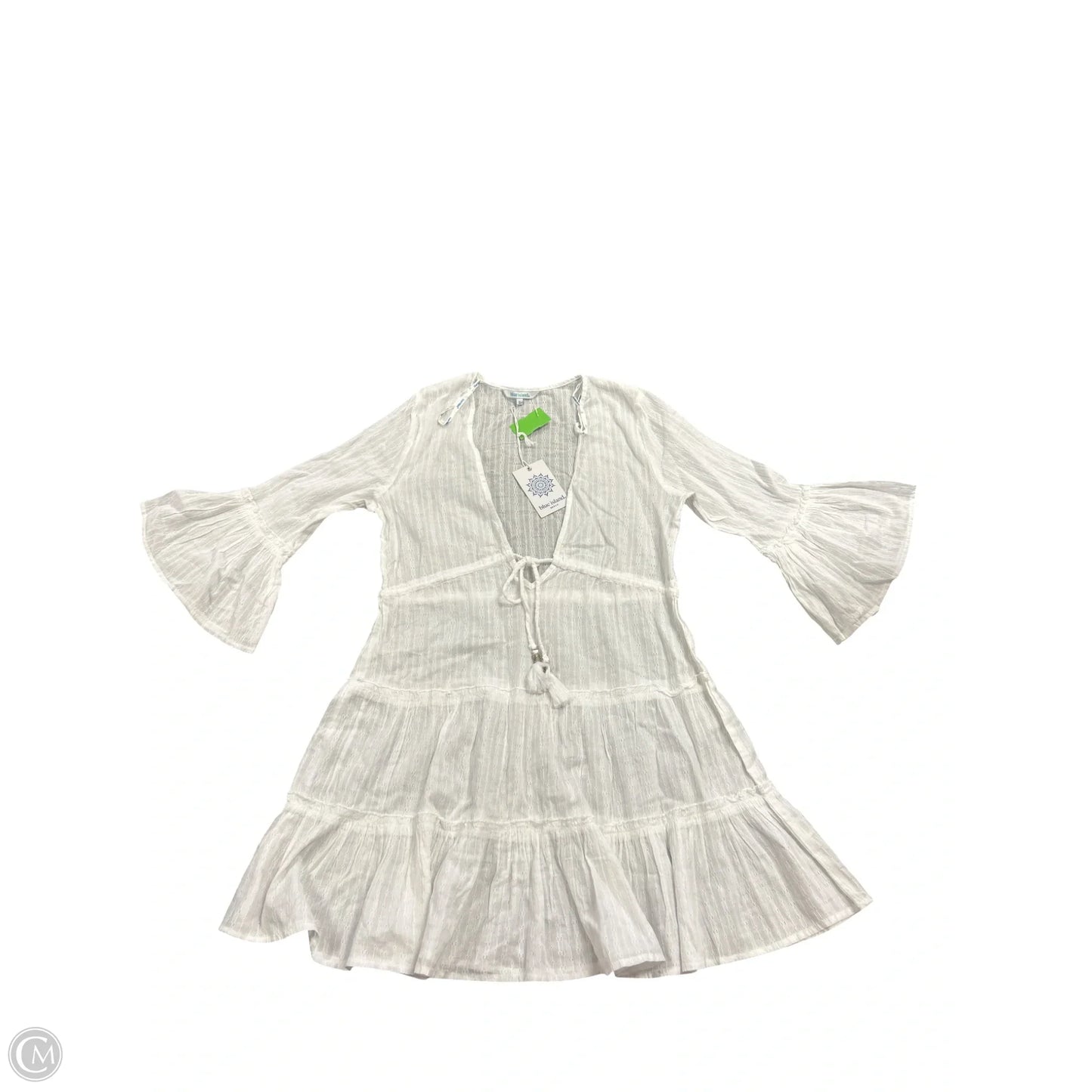 Swimwear Cover-up By Blue Island In White, Size: S