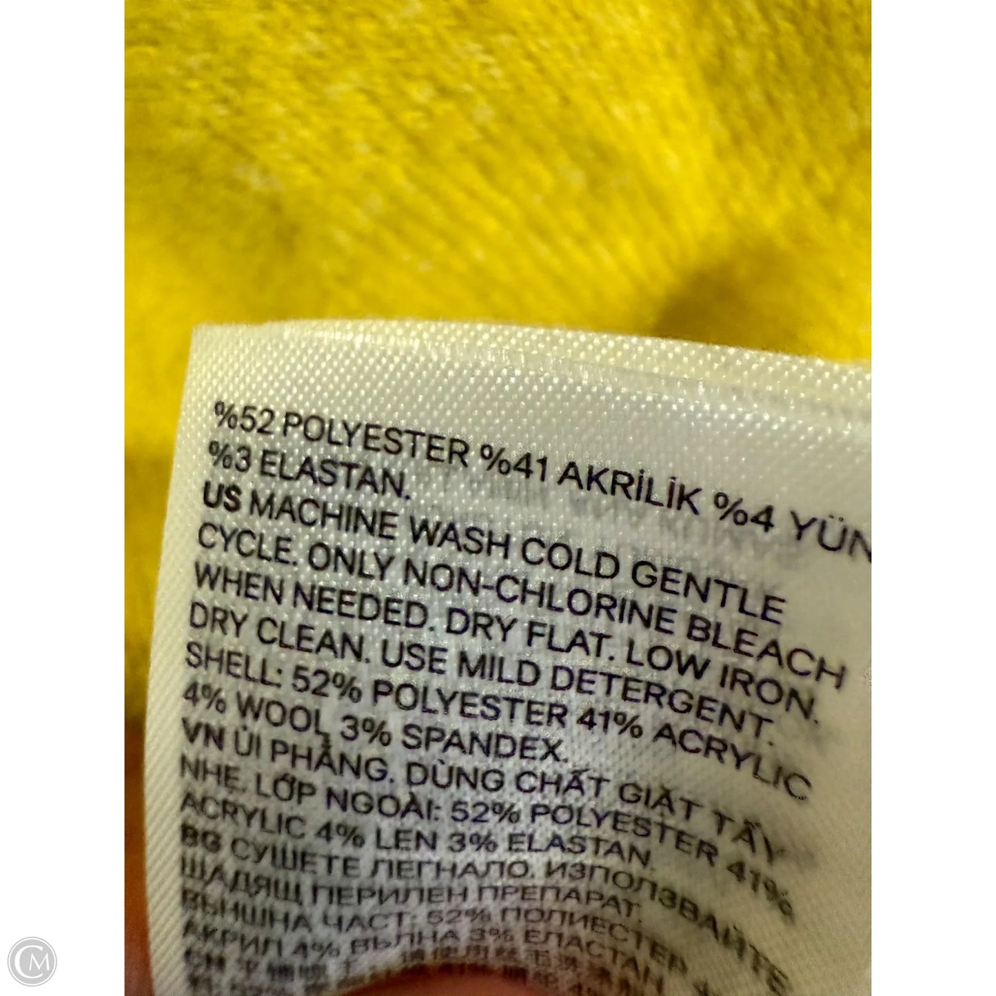 Sweater By H&m In Yellow, Size: L