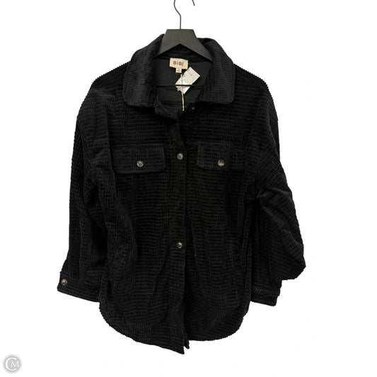 Jacket Shirt By Bibi In Black, Size: S