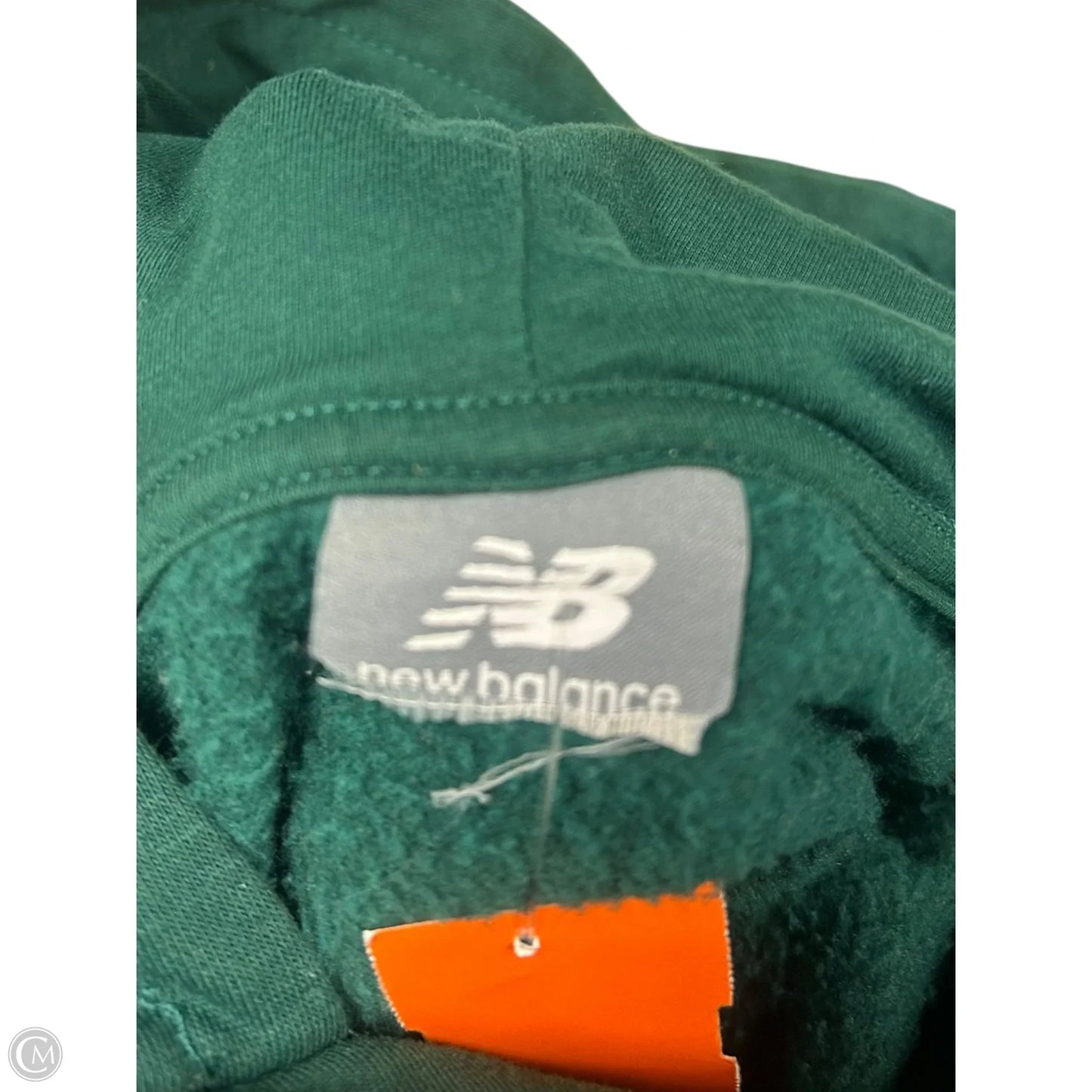 Sweatshirt Hoodie By New Balance In Green, Size: S