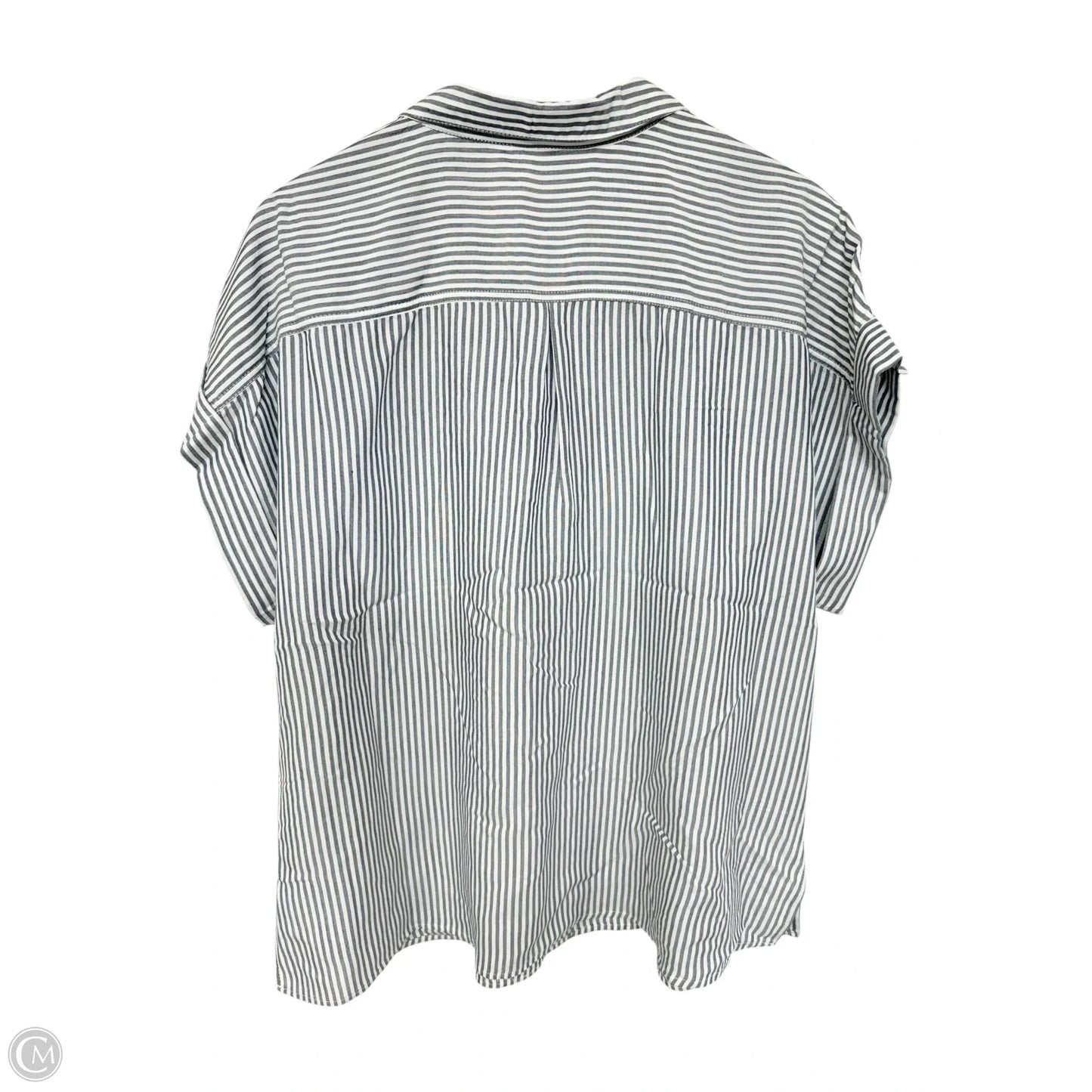Blouse Short Sleeve By Velvet Heart In Striped Pattern, Size: 1x