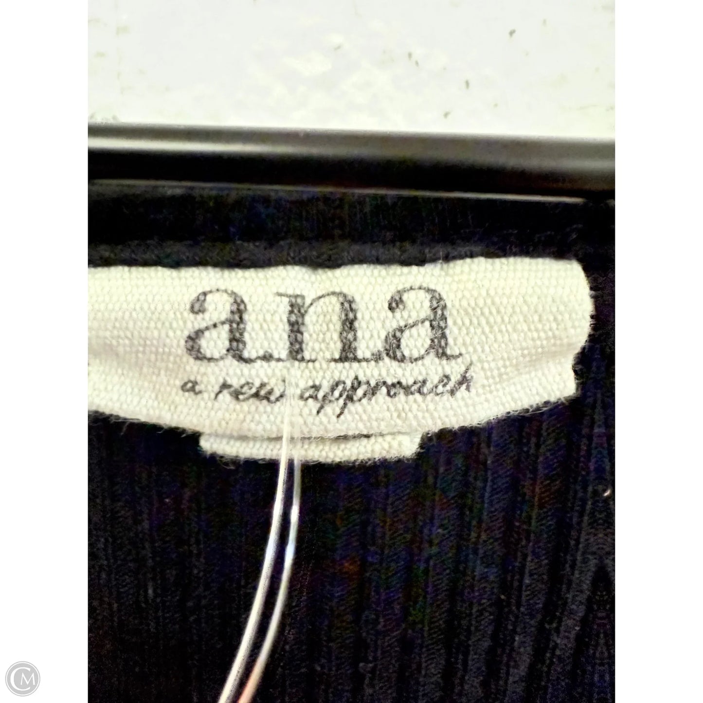Top Long Sleeve Basic By Ana In Black, Size: S