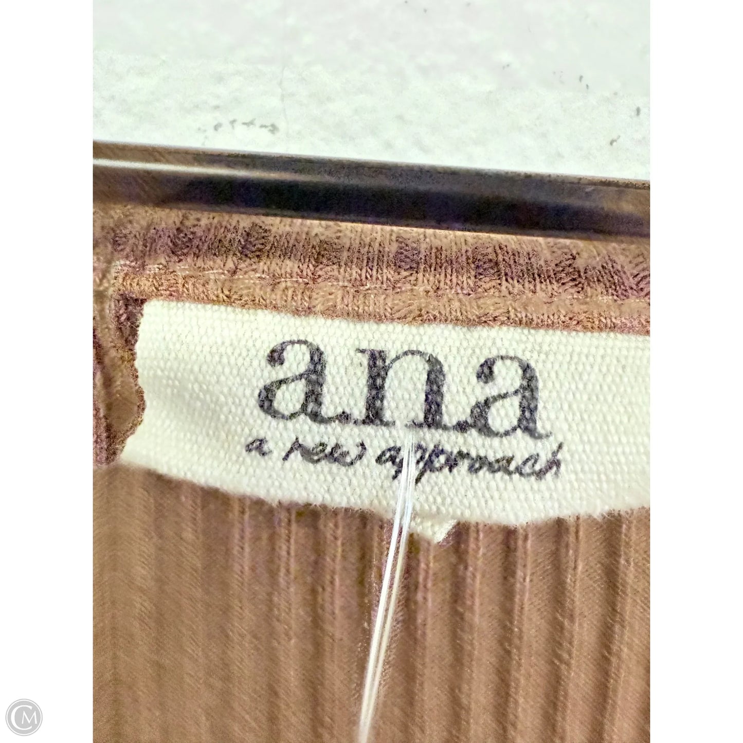 Top Long Sleeve Basic By Ana In Brown, Size: S