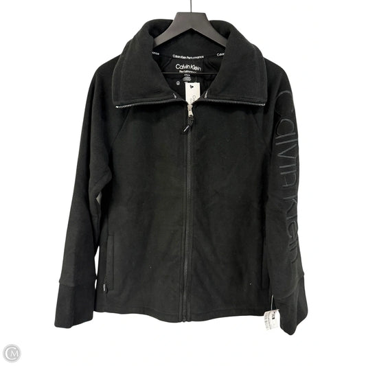 Jacket Fleece By Calvin Klein Performance In Black, Size: M