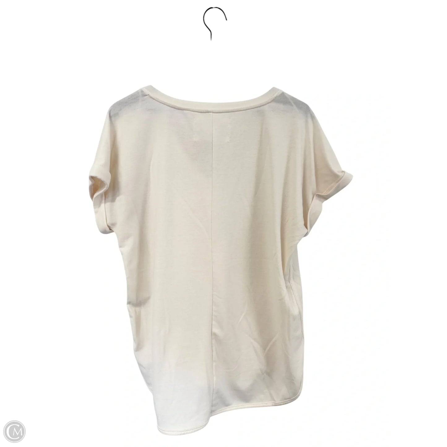 Top Short Sleeve By Cupio In Cream, Size: L