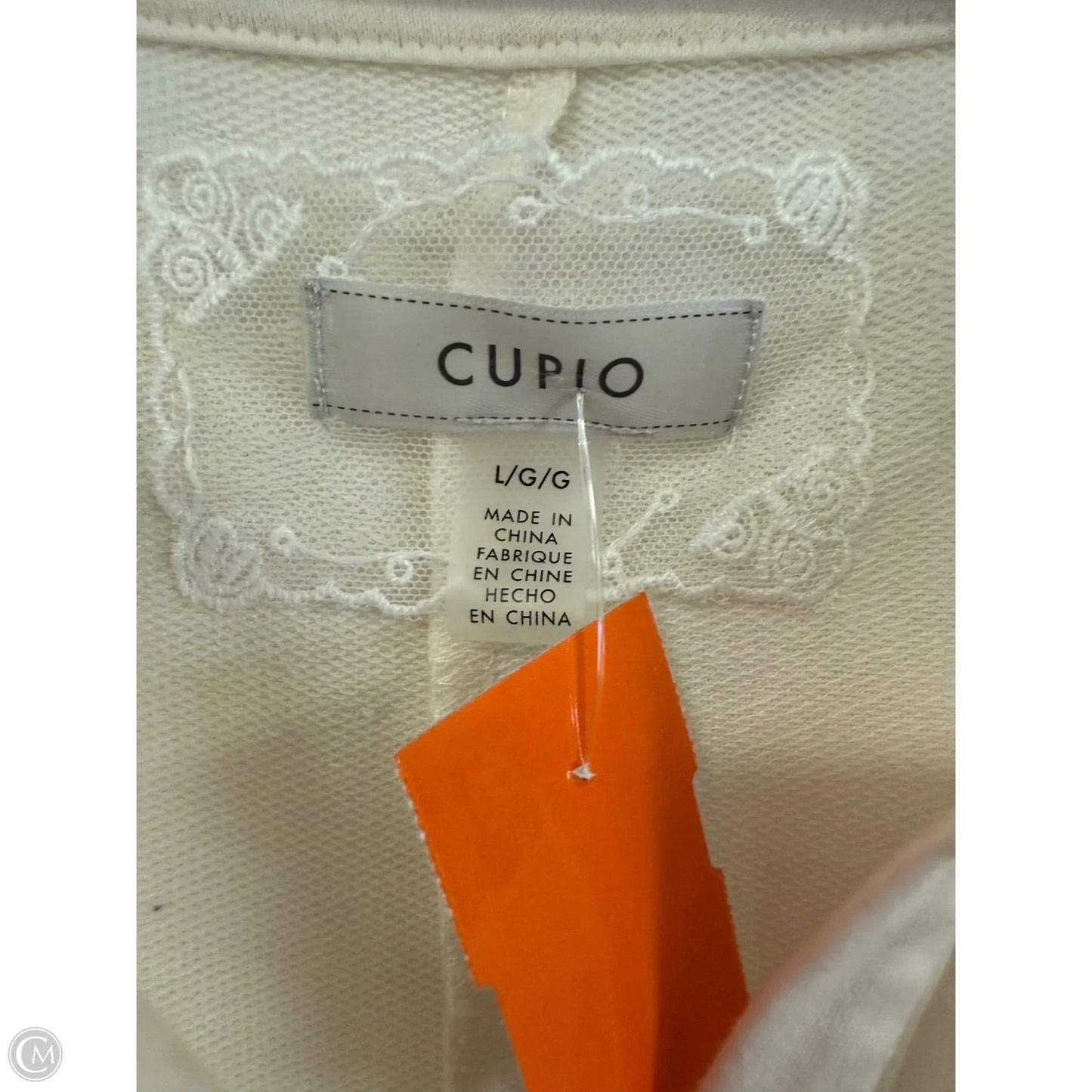 Top Short Sleeve By Cupio In Cream, Size: L