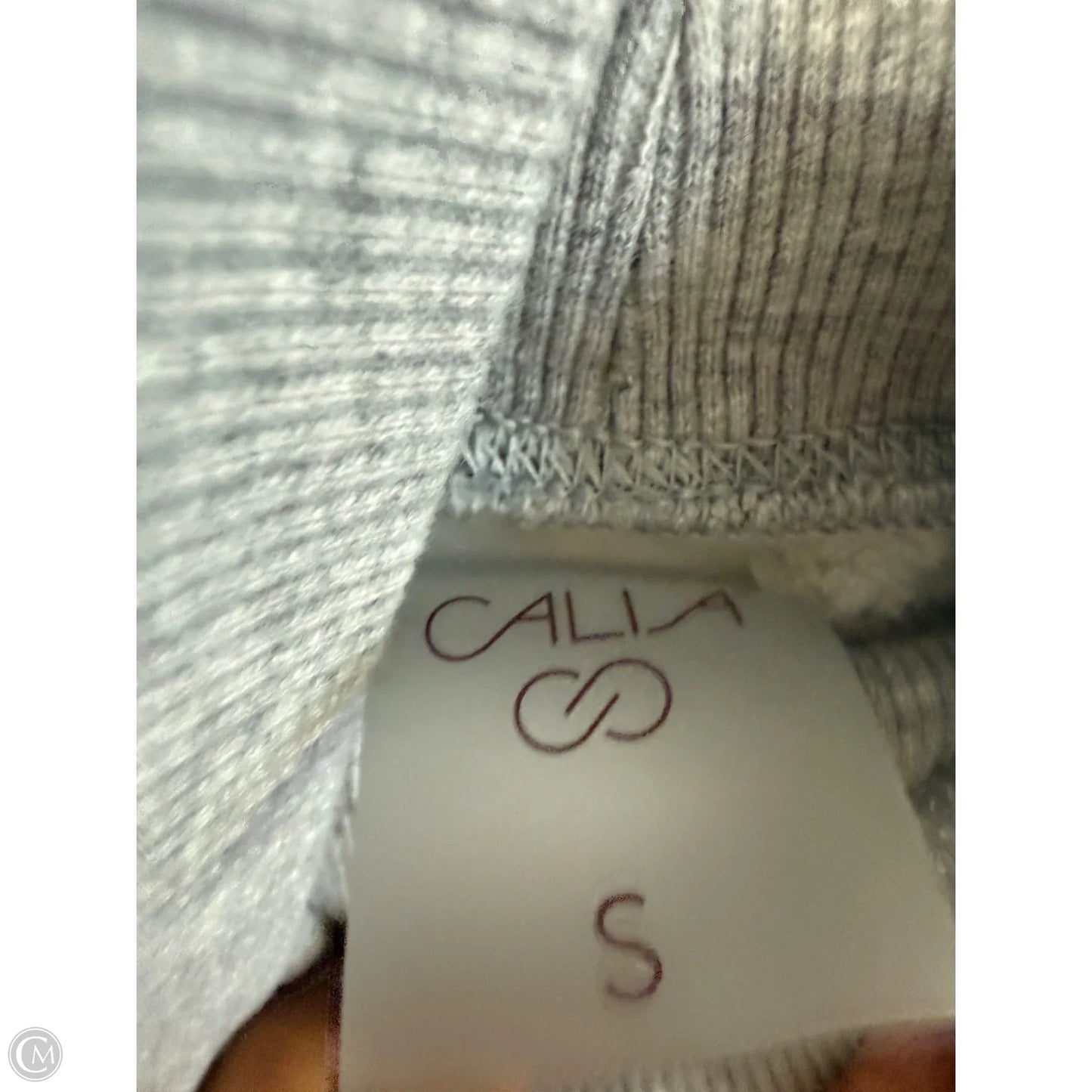 Sweatshirt Crewneck By Calia In Grey, Size: S