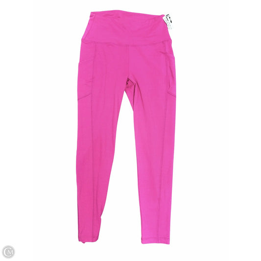 Athletic Leggings By Zenana Outfitters In Pink, Size: L