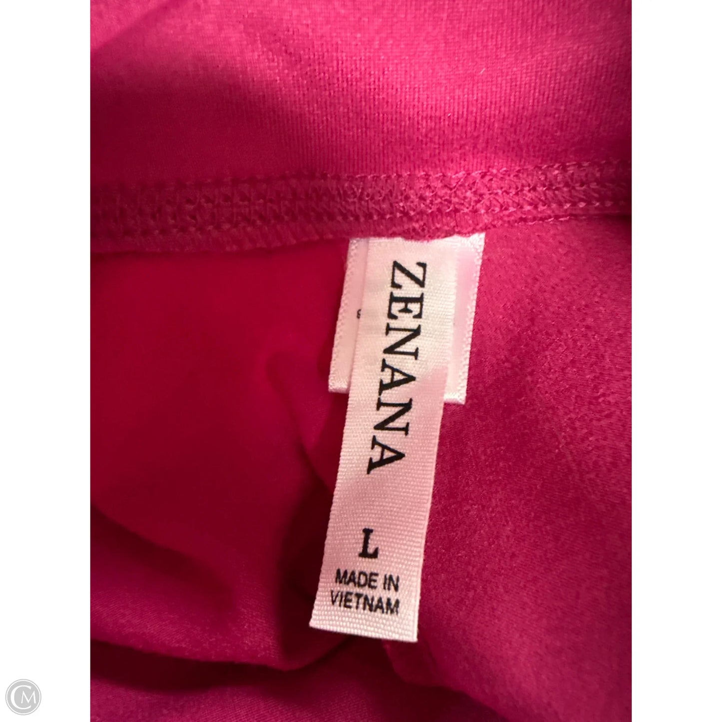 Athletic Leggings By Zenana Outfitters In Pink, Size: L