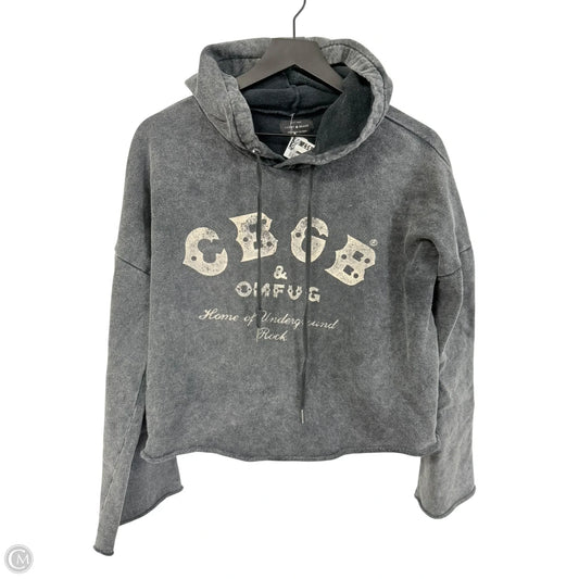 Sweatshirt Hoodie By Lucky Brand In Grey, Size: M