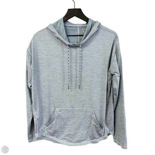 Athletic Top Long Sleeve Hoodie By Eddie Bauer In Blue, Size: S