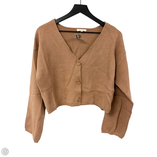 Sweater Cardigan By Z Supply In Brown, Size: L