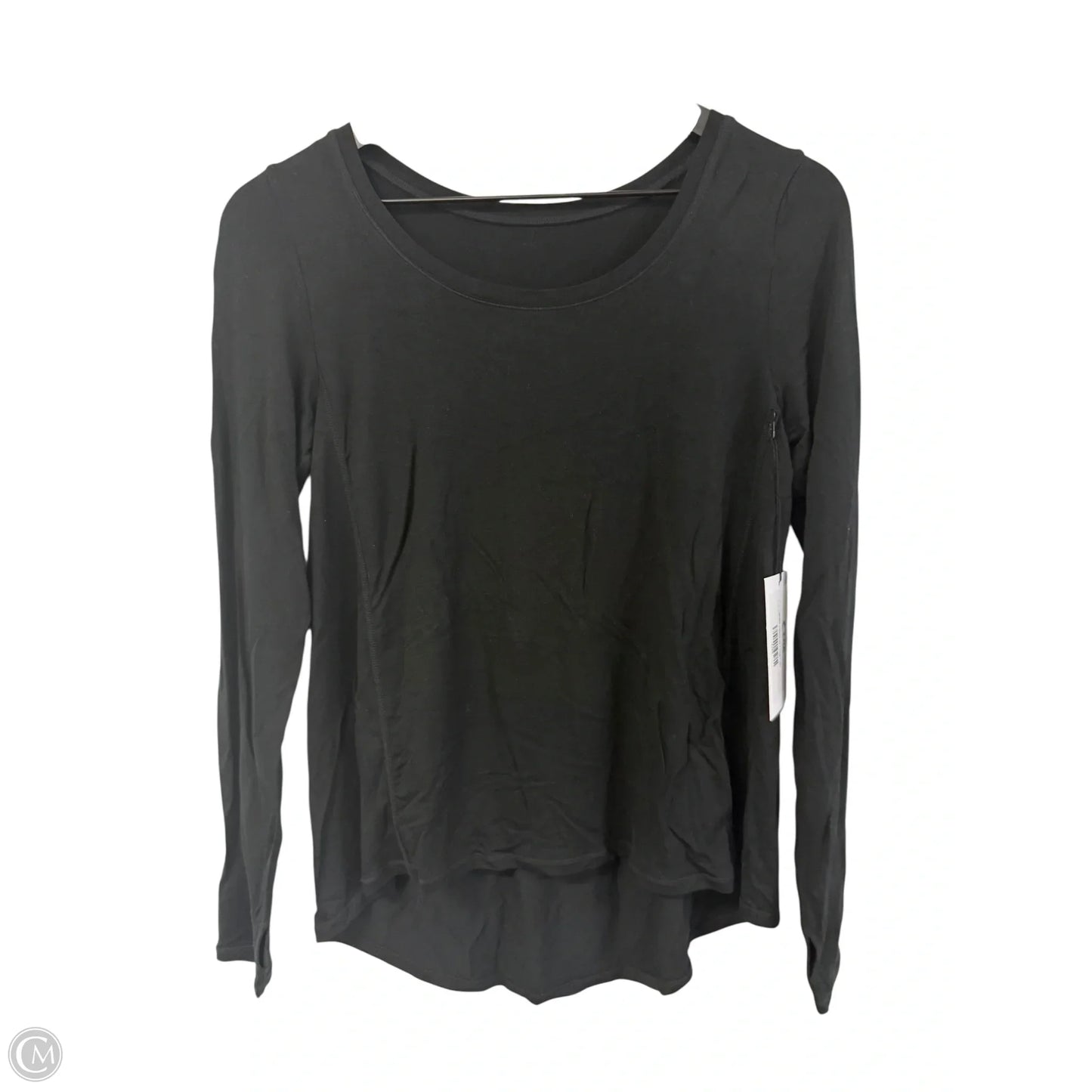 Athletic Top Long Sleeve Crewneck By Zyia In Black, Size: S