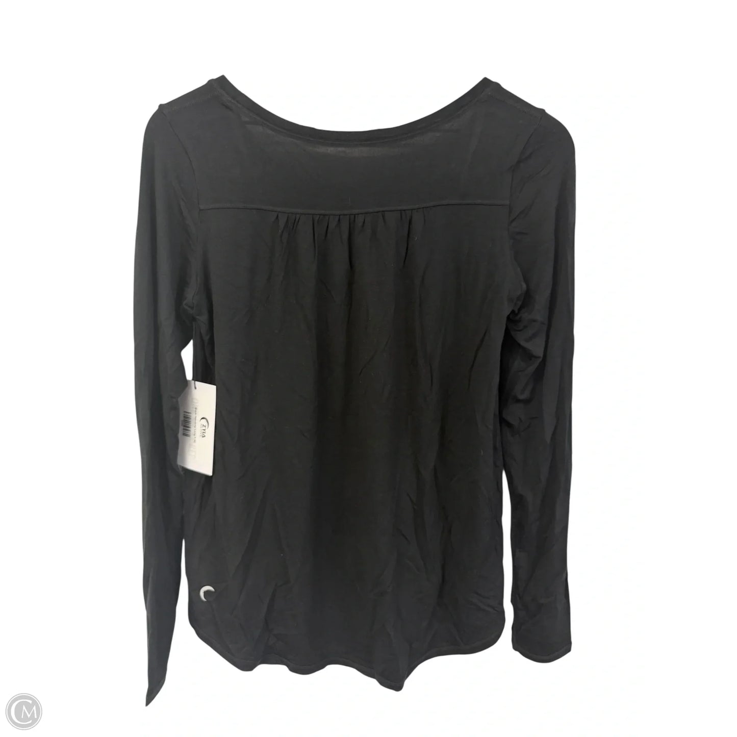 Athletic Top Long Sleeve Crewneck By Zyia In Black, Size: S