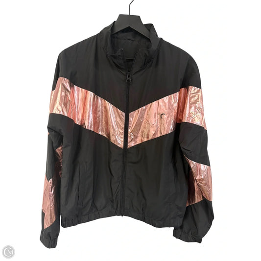 Athletic Jacket By Zyia In Black & Pink, Size: M