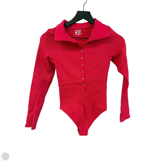 Bodysuit By Clothes Mentor In Red, Size: S