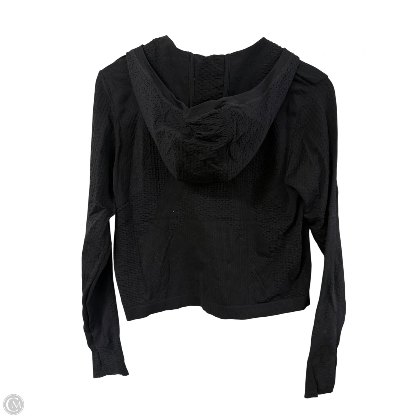 Athletic Top Long Sleeve Hoodie By Athleta In Black, Size: L