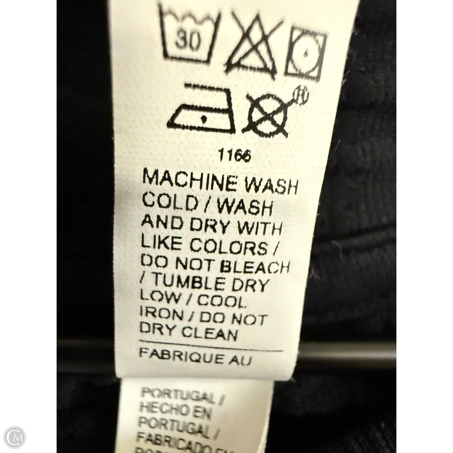 Athletic Top Long Sleeve Hoodie By Athleta In Black, Size: L