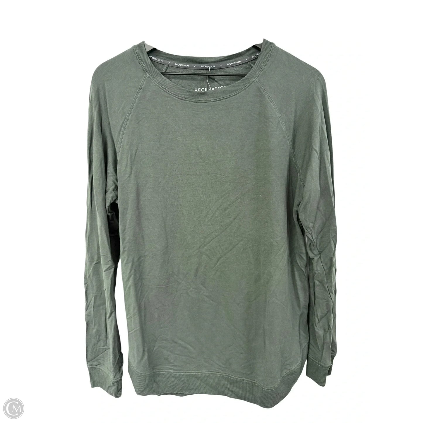 Athletic Top Long Sleeve Crewneck By Thread And Supply In Green, Size: L