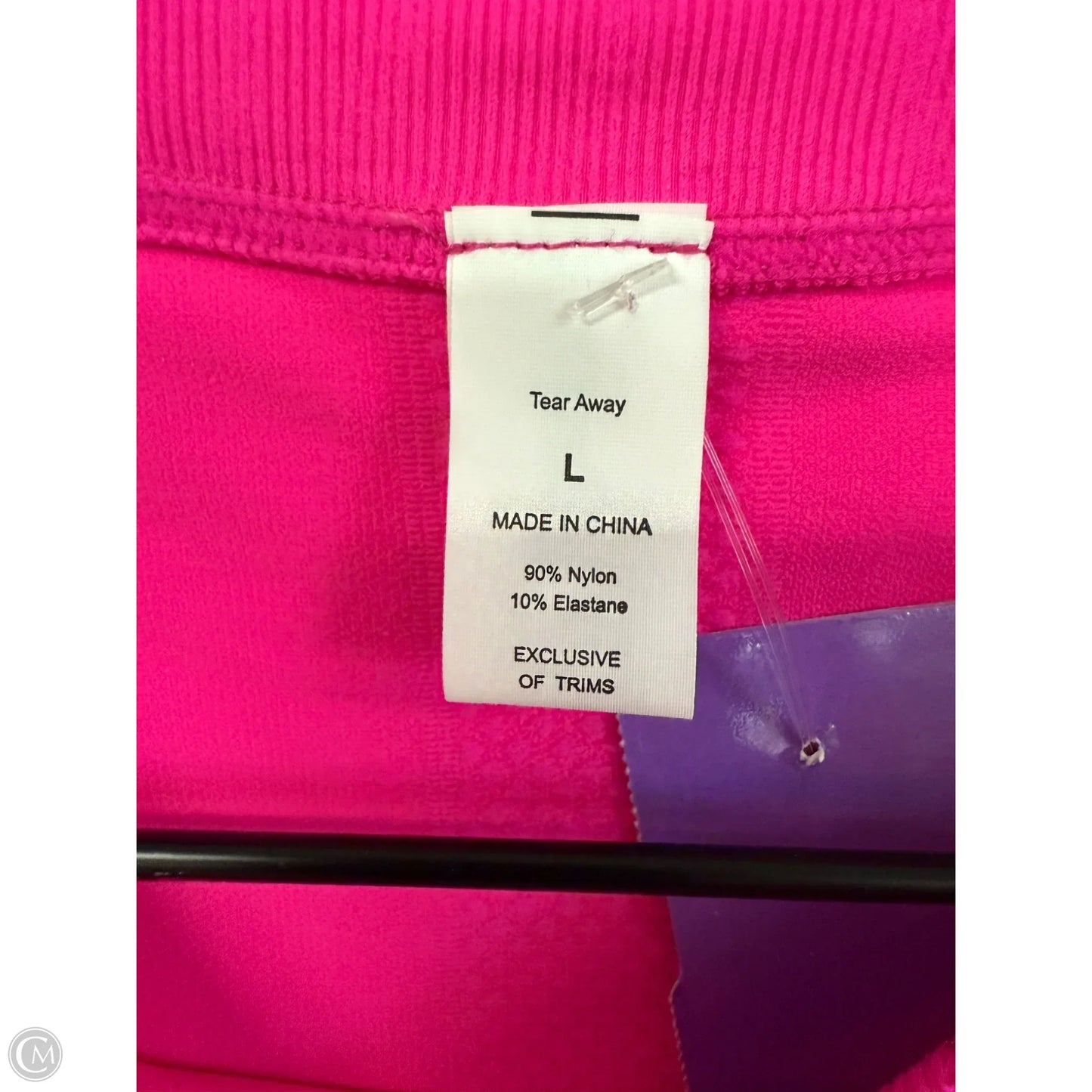 Athletic Top Long Sleeve Crewneck By Cme In Pink, Size: L