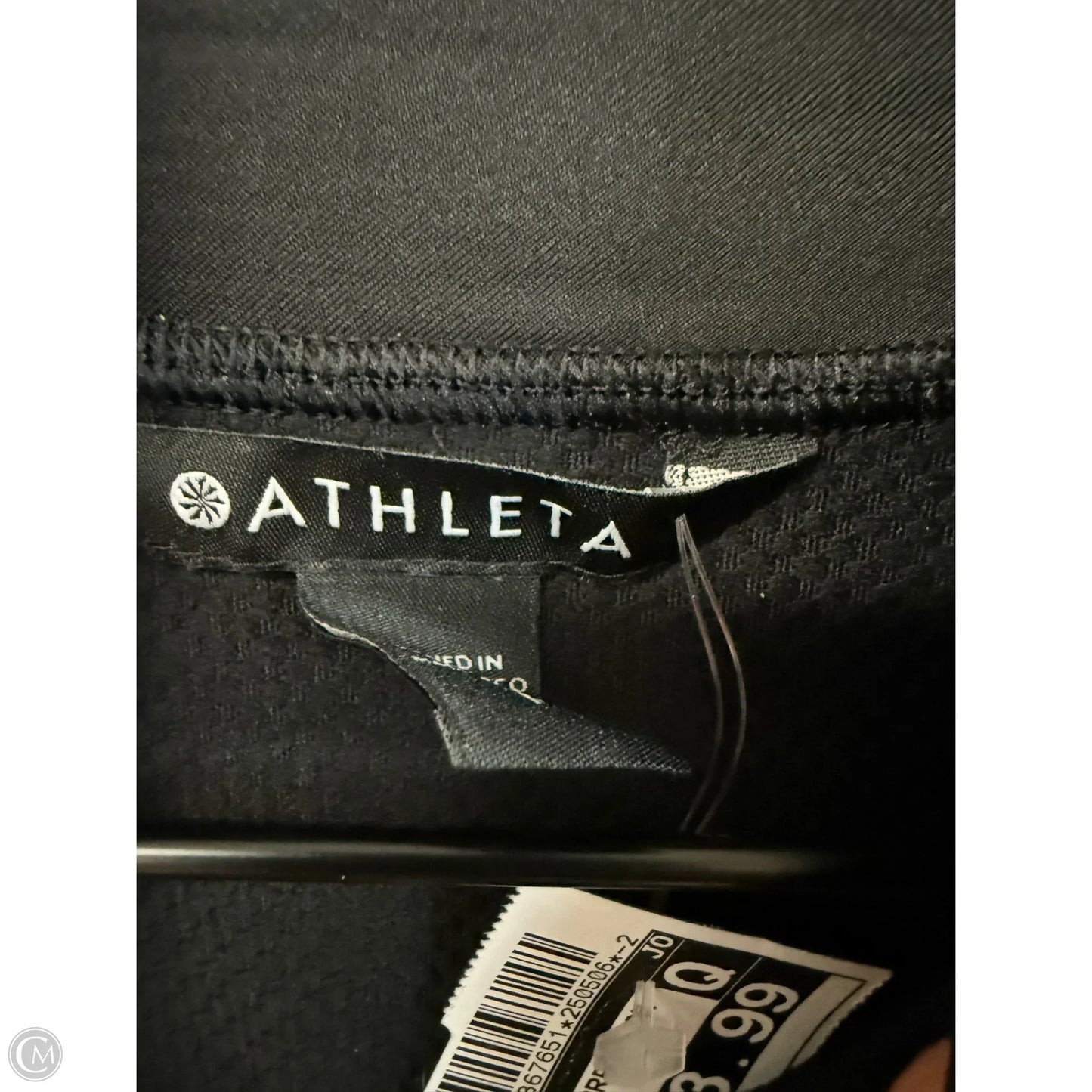 Athletic Top Long Sleeve Crewneck By Athleta In Black, Size: M