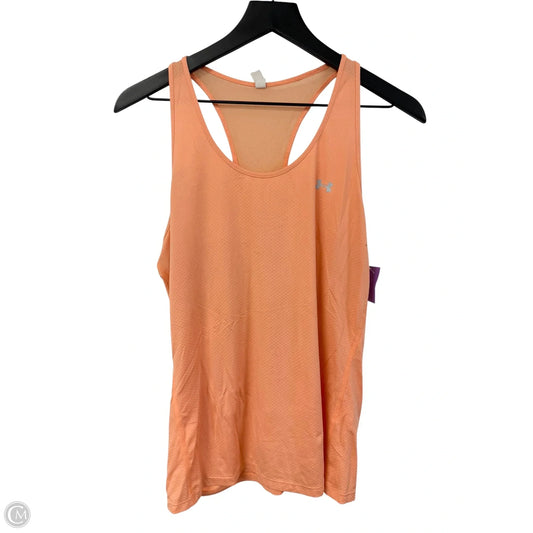 Athletic Tank Top By Under Armour In Orange, Size: Xl
