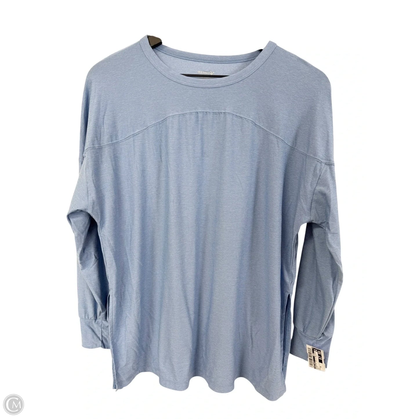 Athletic Top Long Sleeve Crewneck By Old Navy In Blue, Size: Xs