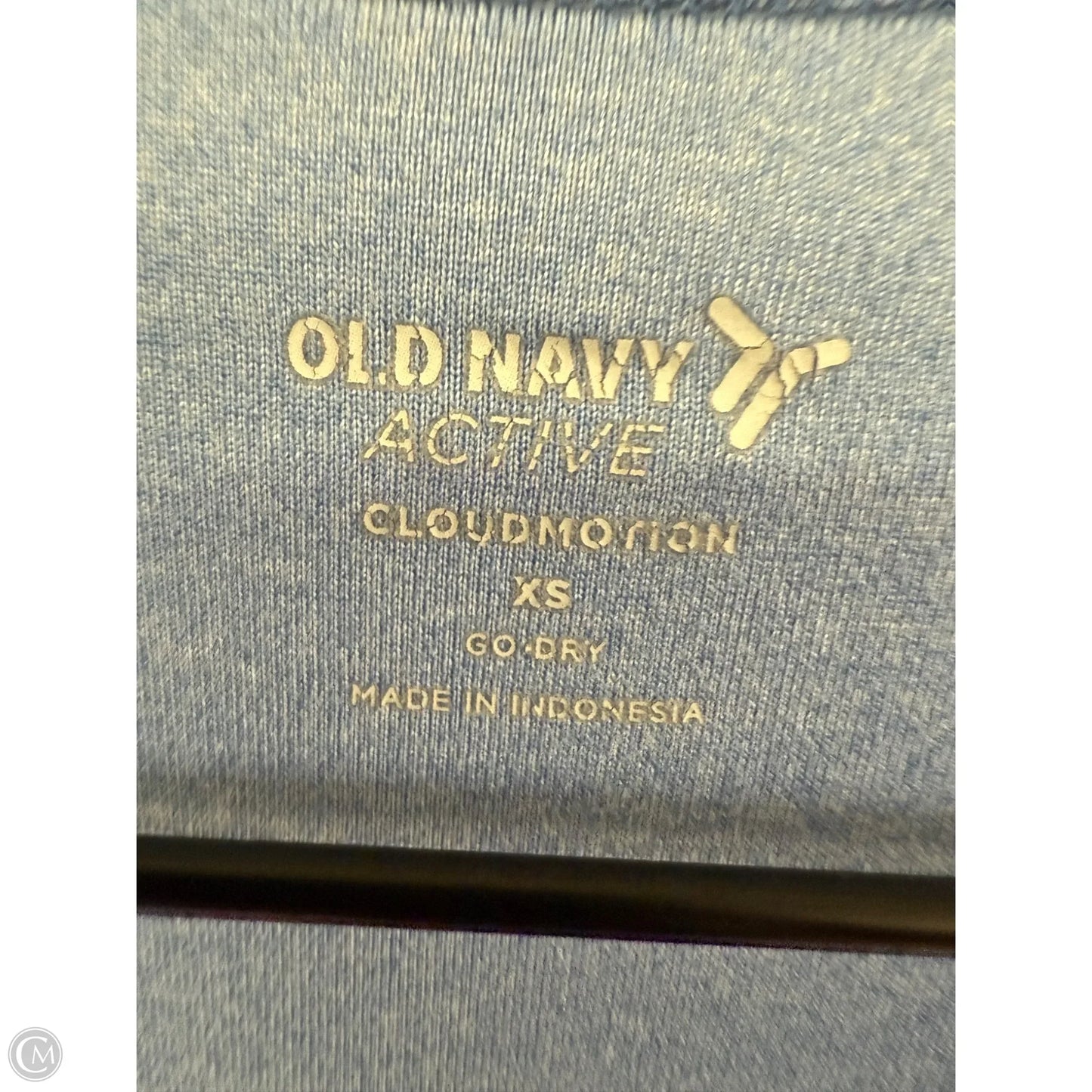 Athletic Top Long Sleeve Crewneck By Old Navy In Blue, Size: Xs