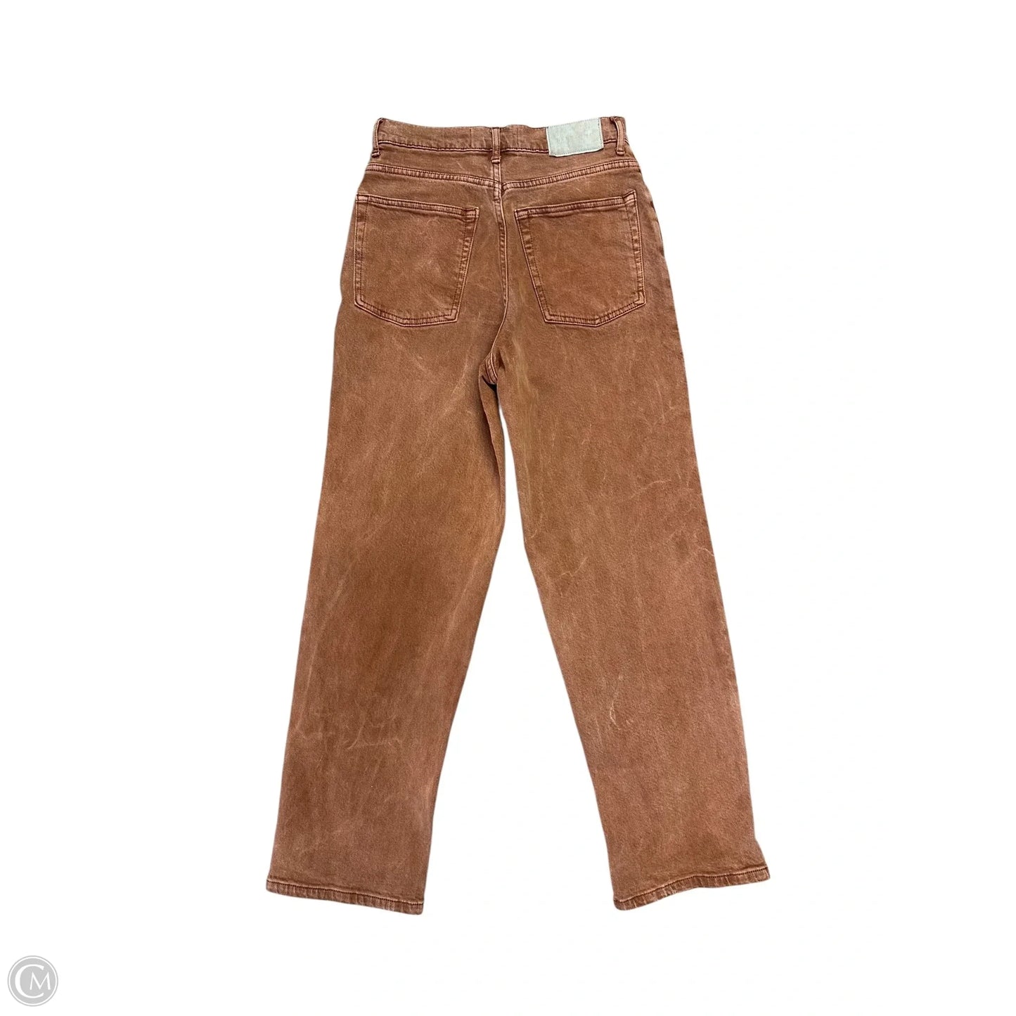 Jeans Straight By Everlane In Orange Denim, Size: 2