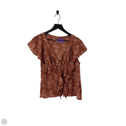 Top Short Sleeve By Clothes Mentor In Floral Print, Size: S
