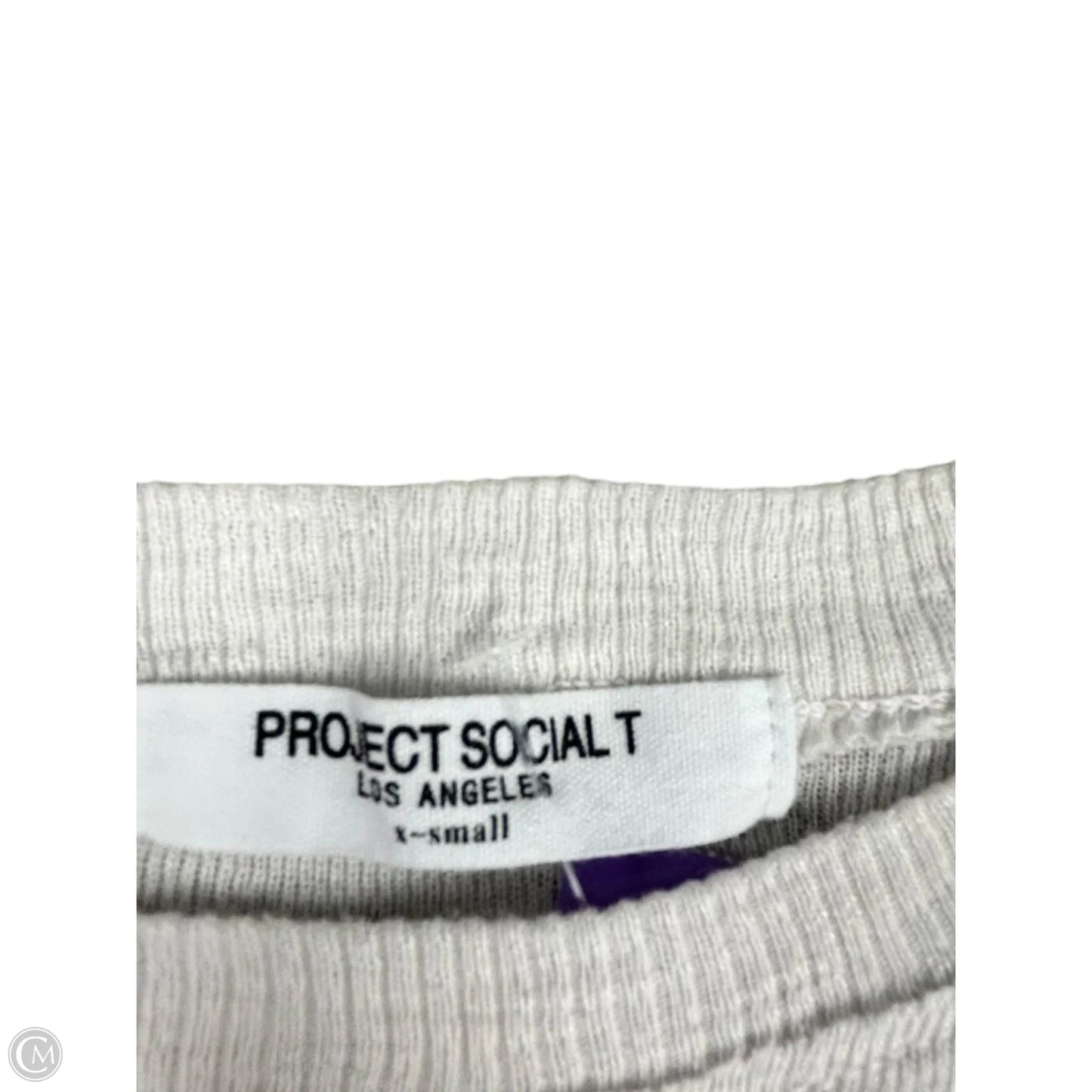 Top Short Sleeve By Project Social Tee In White, Size: Xs