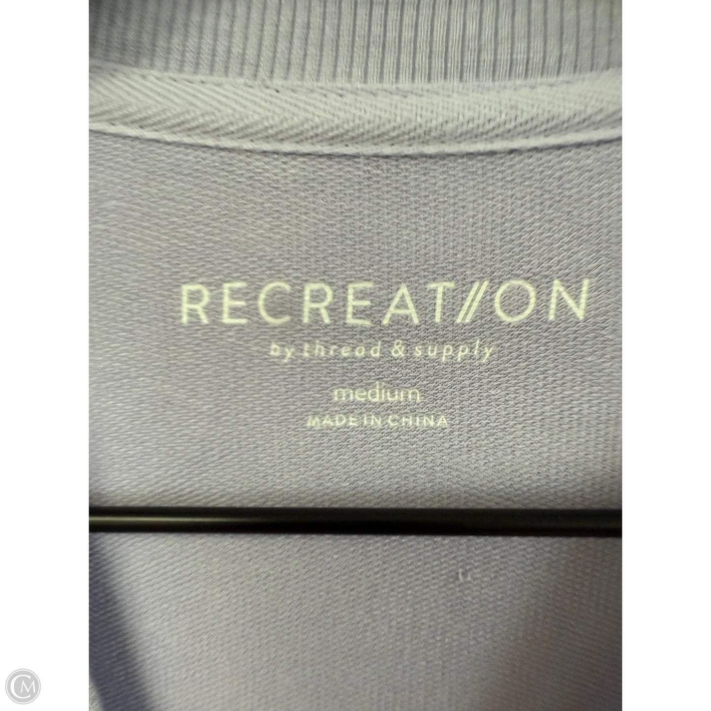 Athletic Top Long Sleeve Crewneck By Thread And Supply In Purple, Size: M