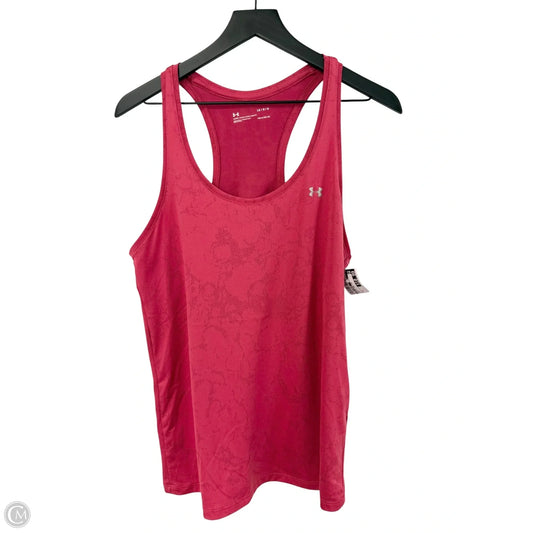 Athletic Tank Top By Under Armour In Pink, Size: L