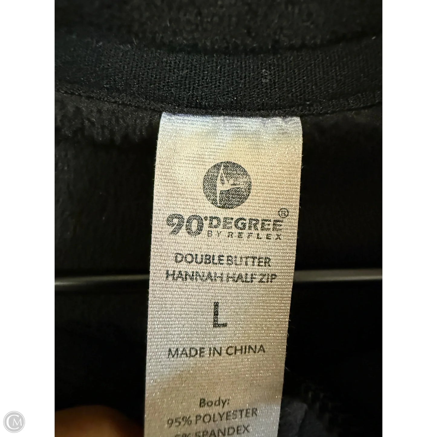 Sweatshirt Crewneck By 90 Degrees By Reflex In Black, Size: L