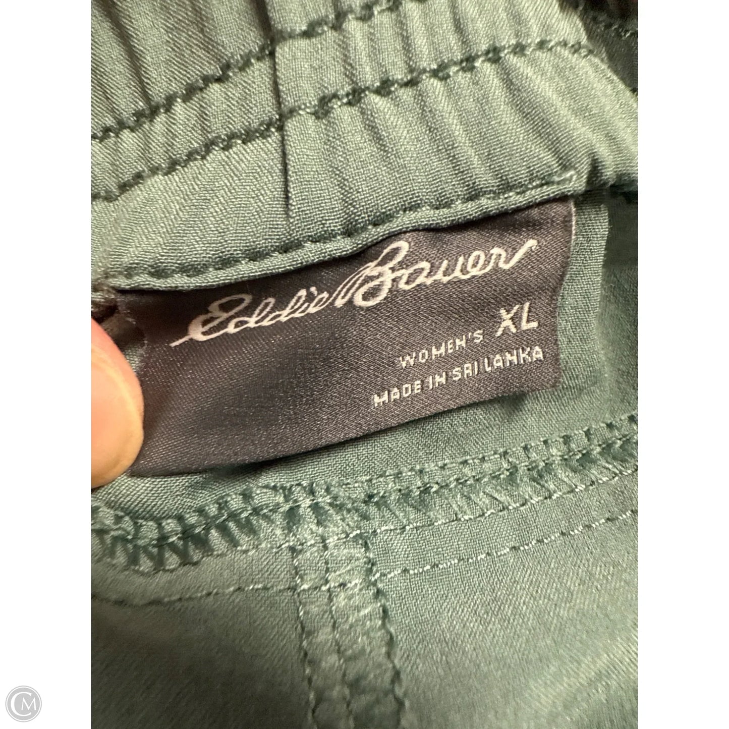 Athletic Pants By Eddie Bauer In Green, Size: Xl