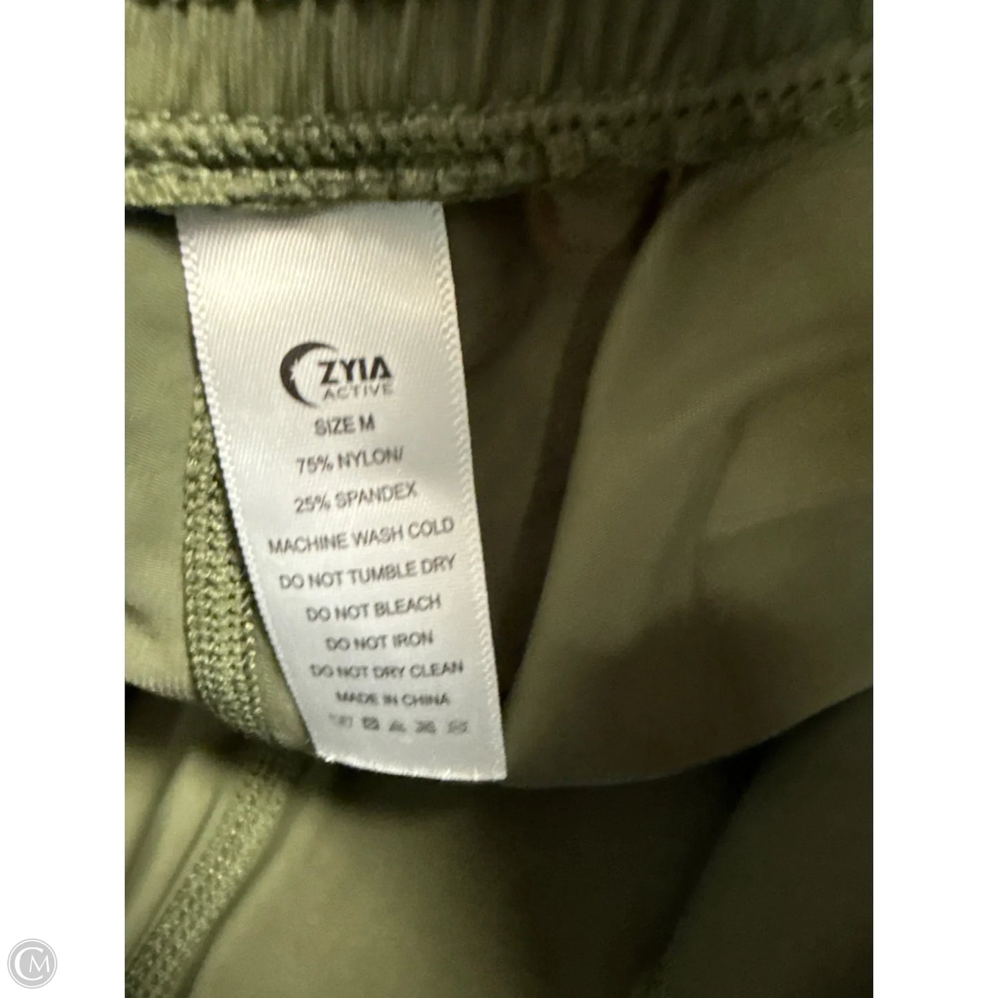 Athletic Pants By Zyia In Green, Size: M