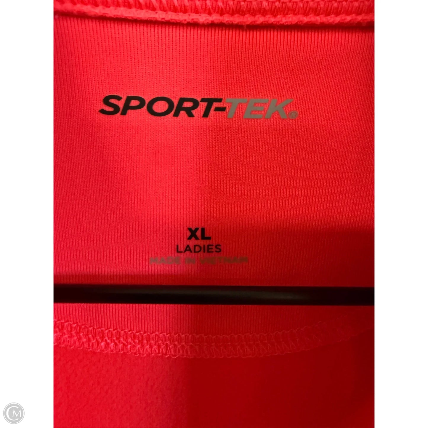 Athletic Top Long Sleeve Collar By Cme In Coral, Size: Xl