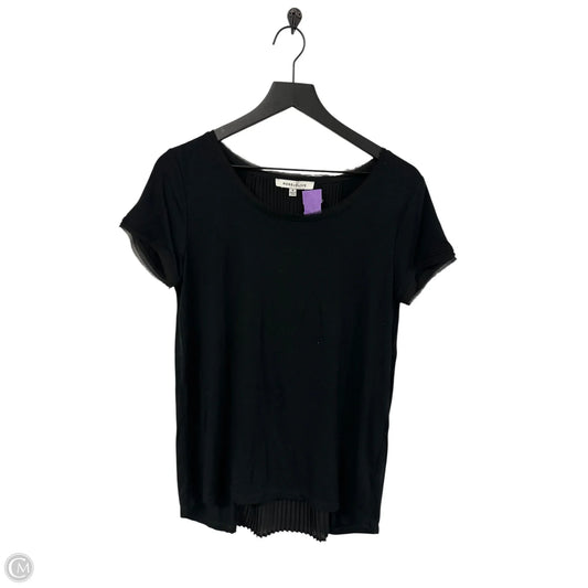 Top Short Sleeve By Rose And Olive In Black, Size: M