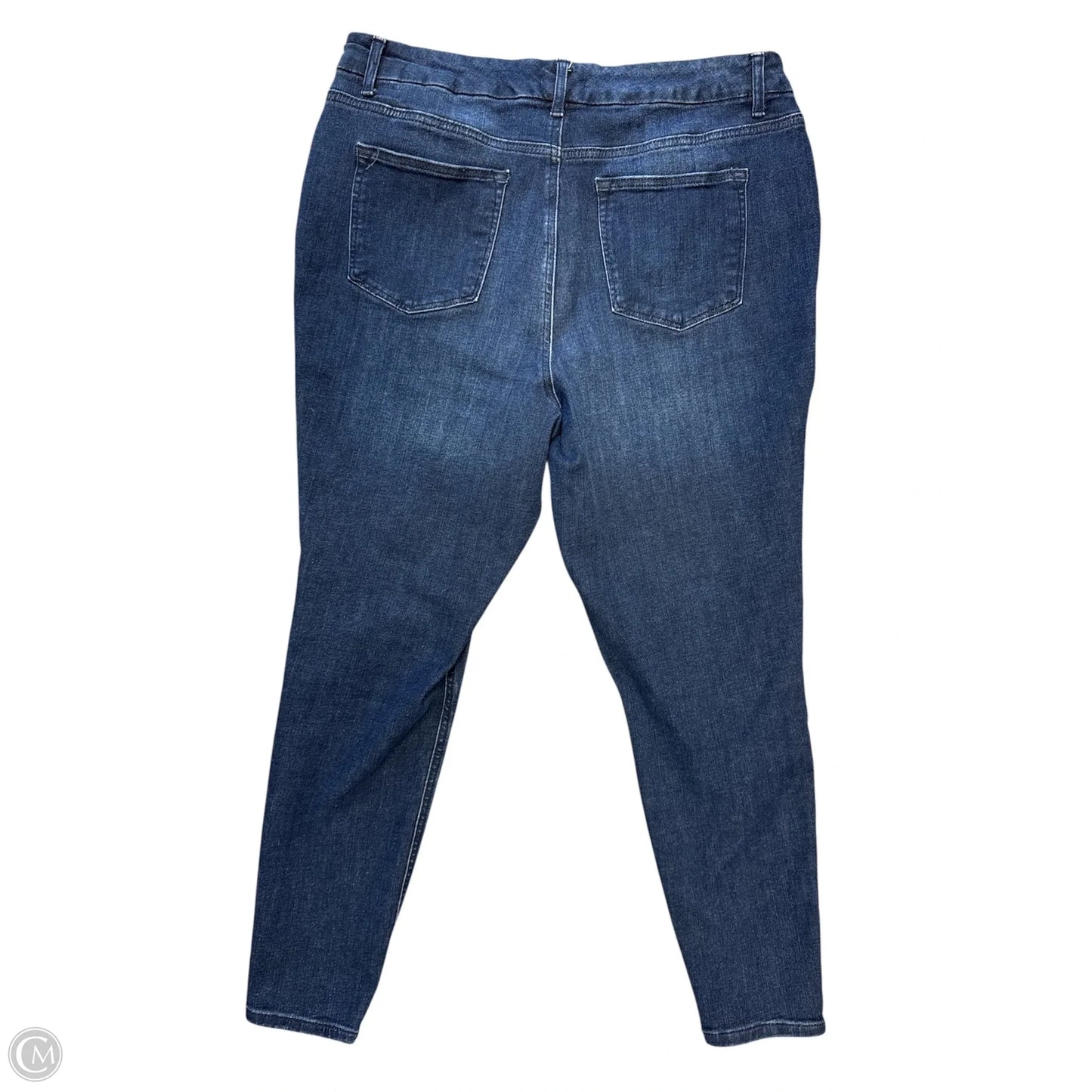 Jeans Skinny By Maurices In Blue Denim, Size: L