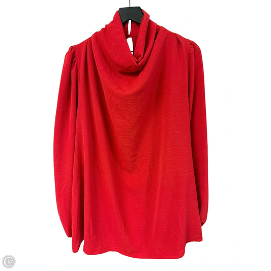 Top Long Sleeve By Clothes Mentor In Red, Size: Xl