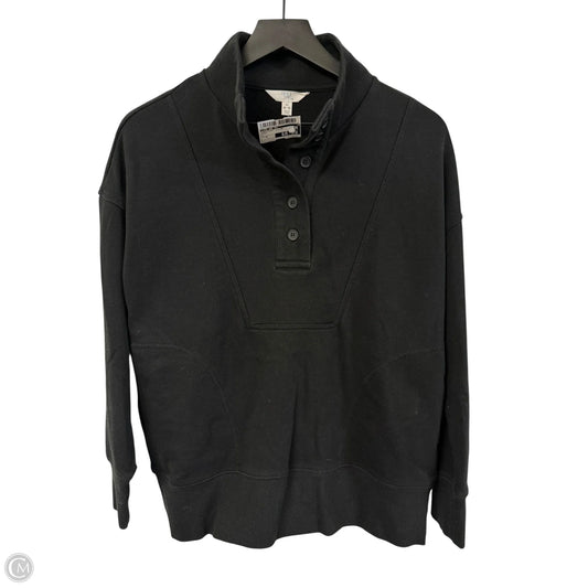 Sweatshirt Collar By Time And Tru In Black, Size: M