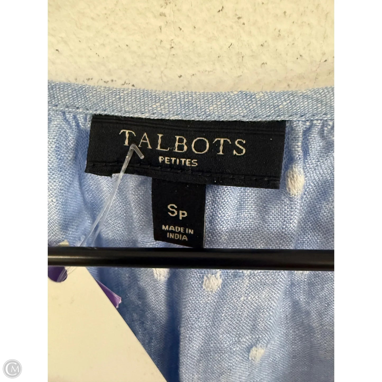 Top 3/4 Sleeve By Talbots In Blue, Size: Sp