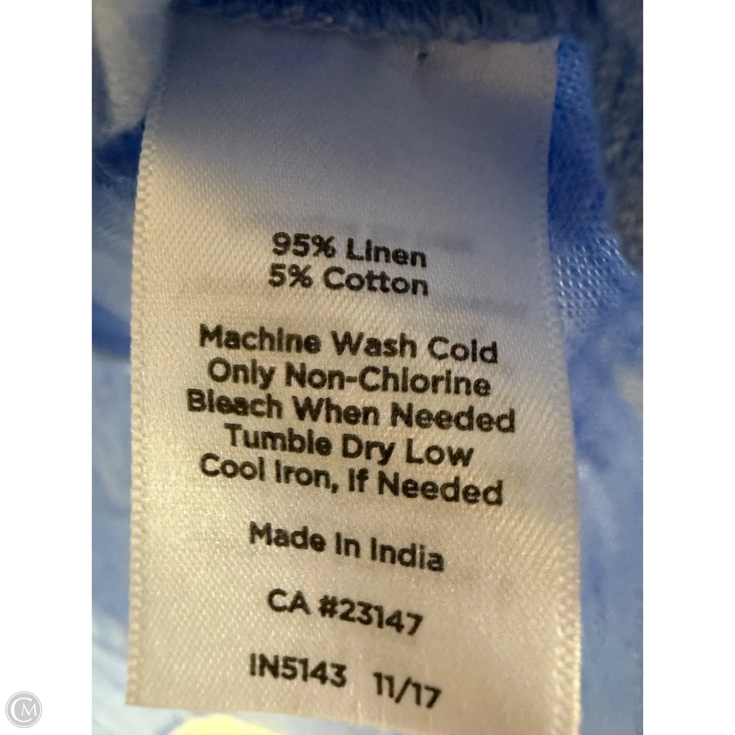 Top 3/4 Sleeve By Talbots In Blue, Size: Sp