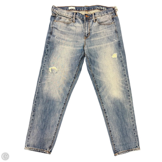 Jeans Boyfriend By Gap In Blue Denim, Size: 12