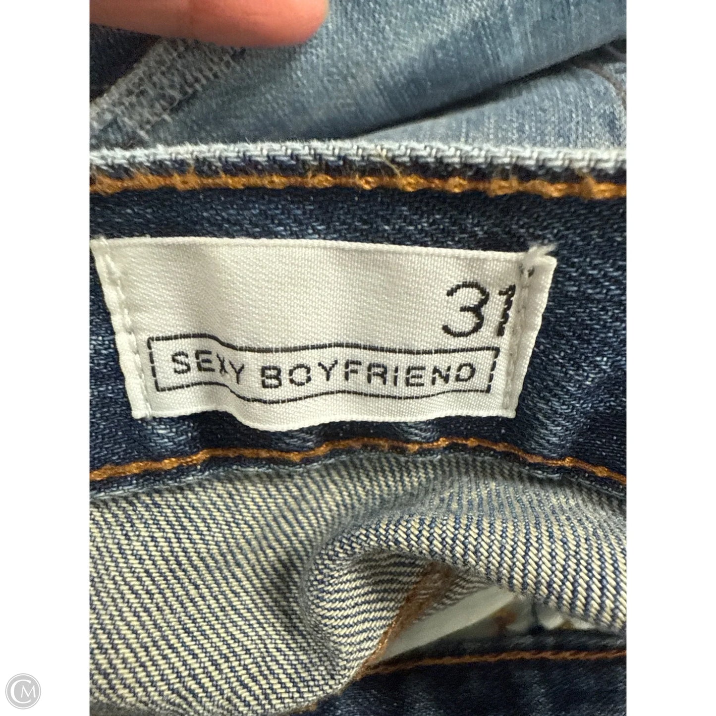 Jeans Boyfriend By Gap In Blue Denim, Size: 12