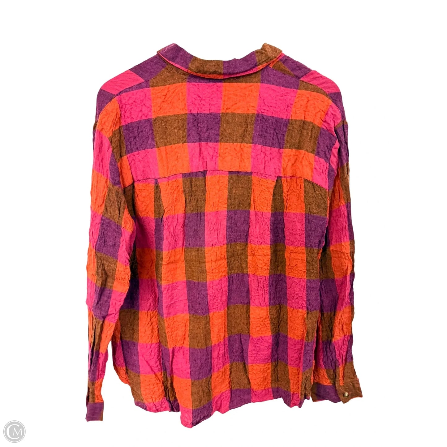 Blouse Long Sleeve By Jane And Delancey In Multi-colored, Size: M